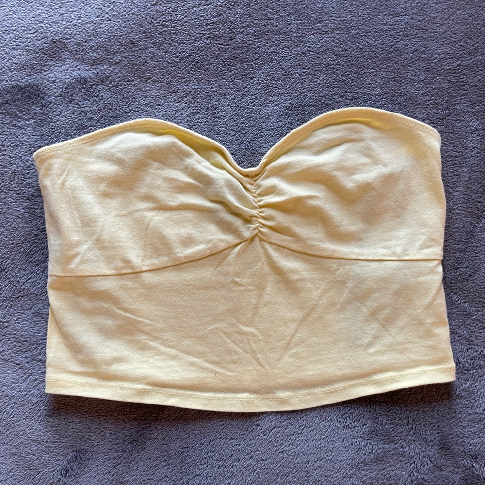 Forever 21 Cropped strapless shirt